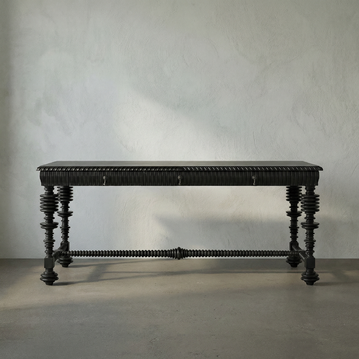 Margot Desk, Hand Rubbed Black