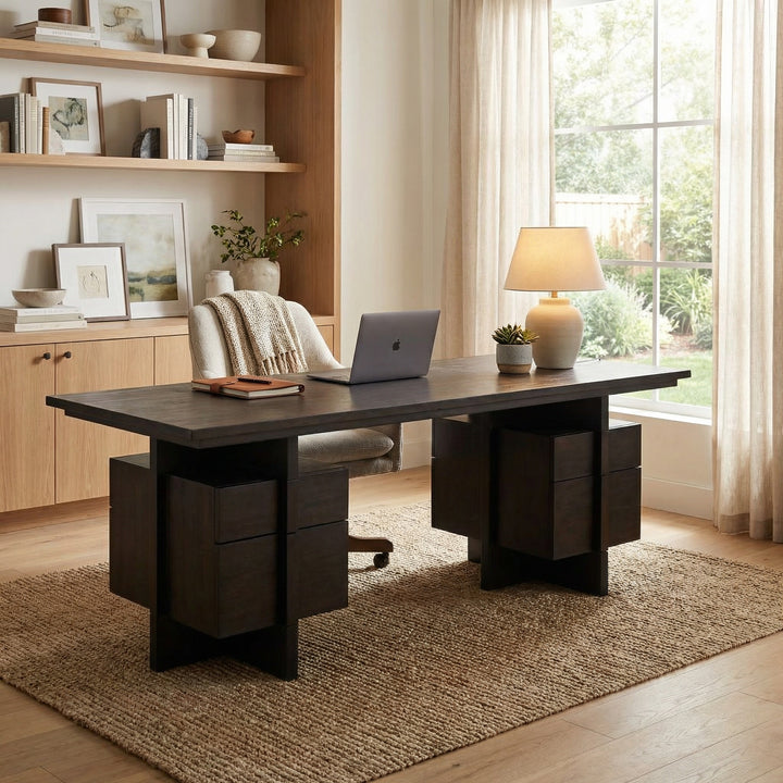 Lillian Desk, Ebony Walnut