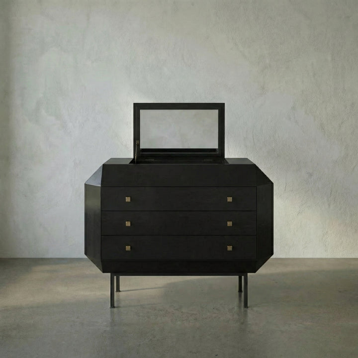 Brynlee Dresser, Hand Rubbed Black