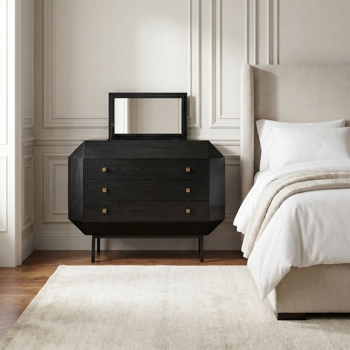 Brynlee Dresser, Hand Rubbed Black