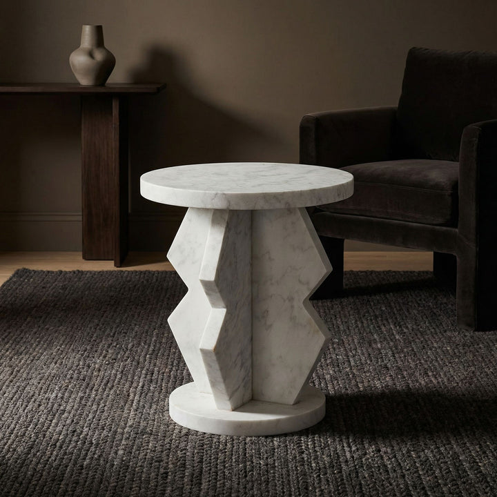 Madison Side Table, Marble