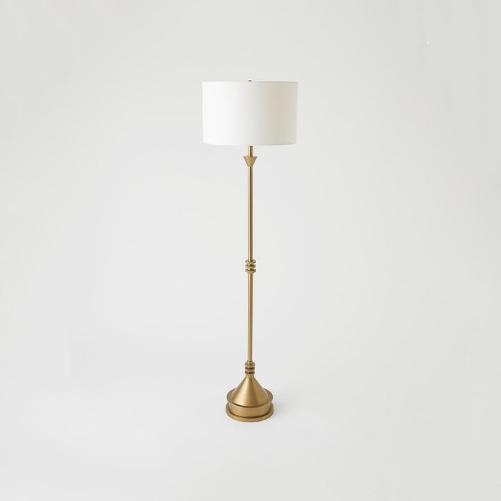 Gear Floor Lamp - Antique Brass