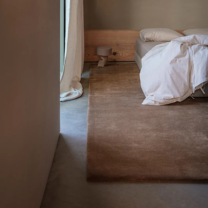 Golden Brown Earth Handtuft Rug