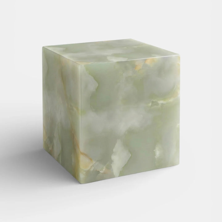Green Onyx Cube Table