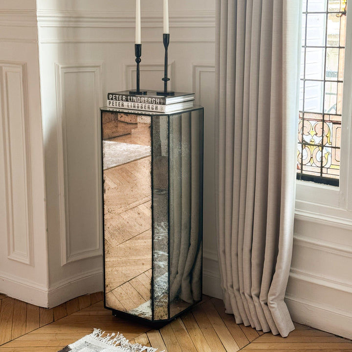 Wrenley Antique Mirror Pedestal