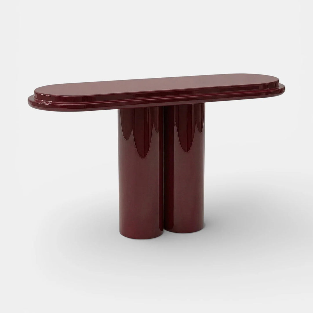 Ida Bordeaux Lacquered Console