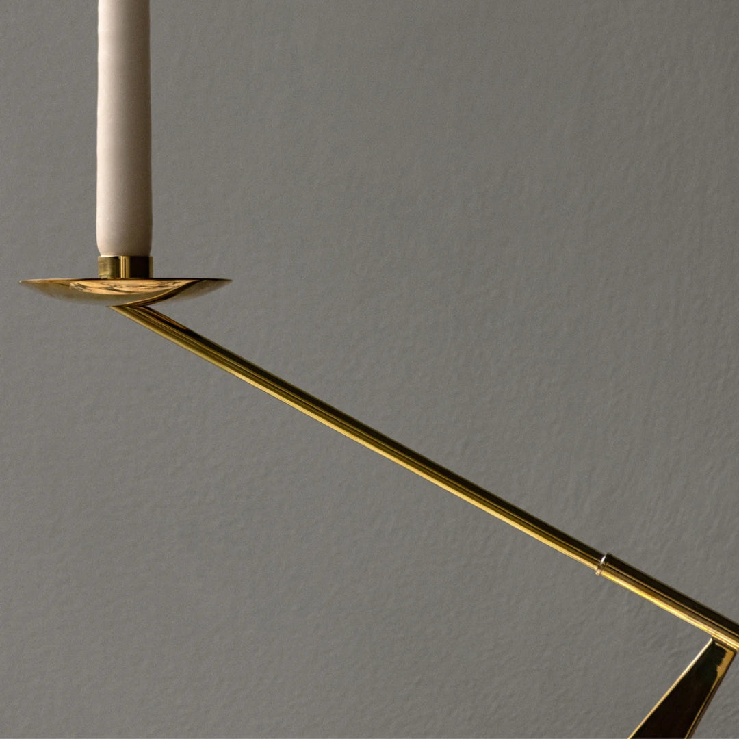 Interconnect Candle Holder - Polished Brass - Open Box