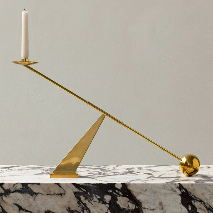 Interconnect Candle Holder - Polished Brass - Open Box