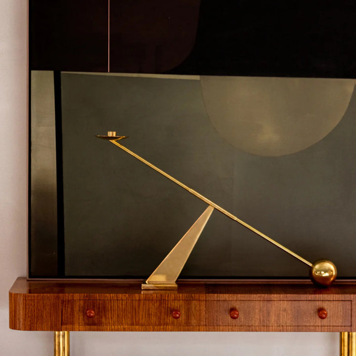 Interconnect Candle Holder - Polished Brass - Open Box