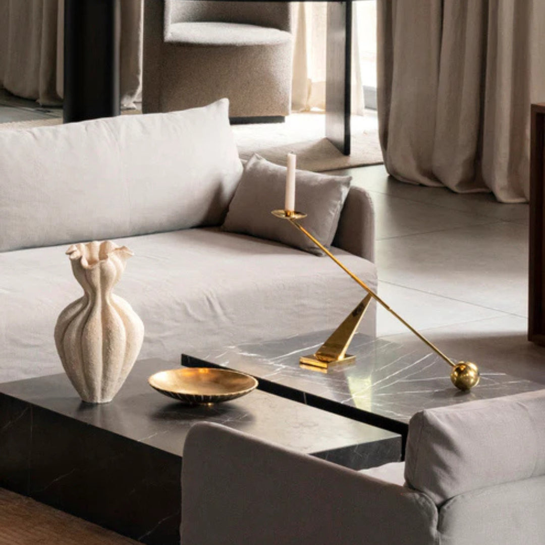 Interconnect Candle Holder - Polished Brass - Open Box