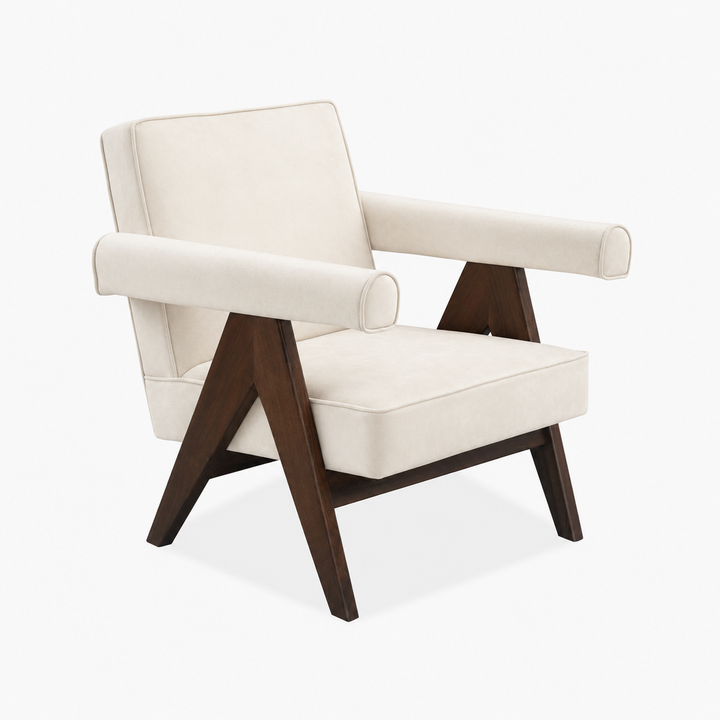Jeanneret Senate Lounge Chair - Cloud - Grade B