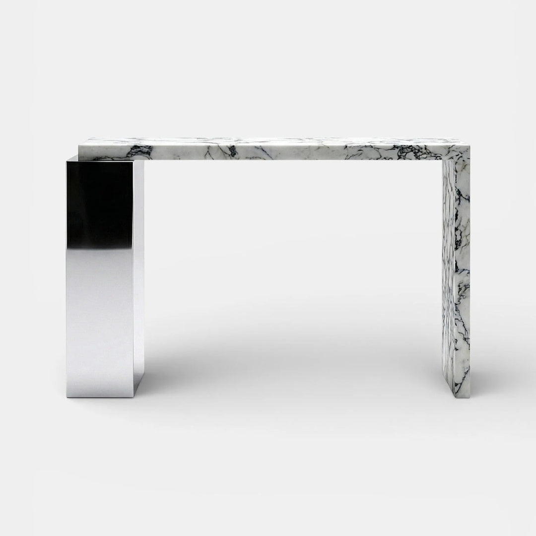 Jill Calacatta Viola & Inox Console