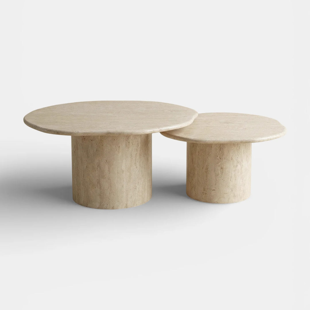 Joan Duo Travertine Coffee Table