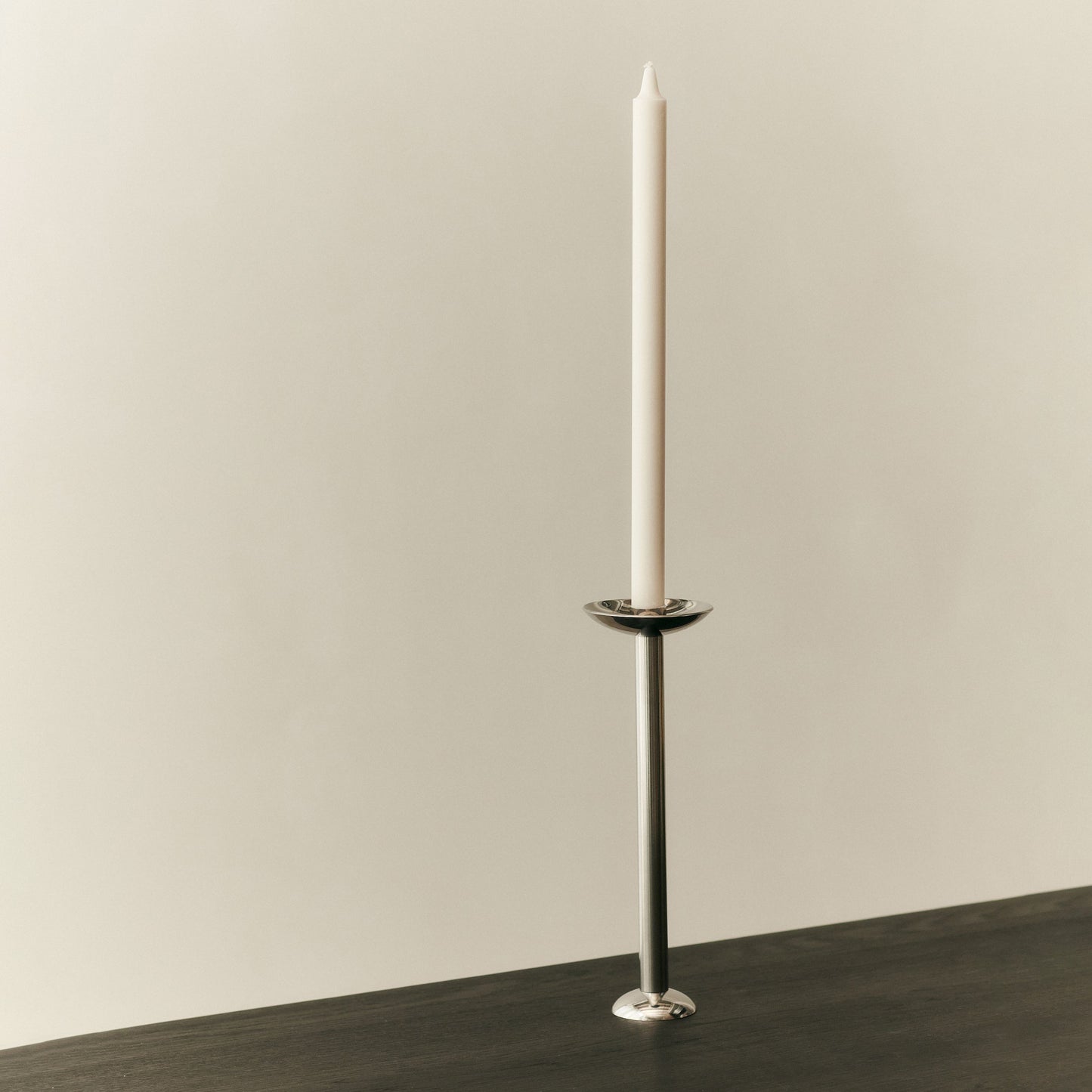 Champagne Metal Candle Holder