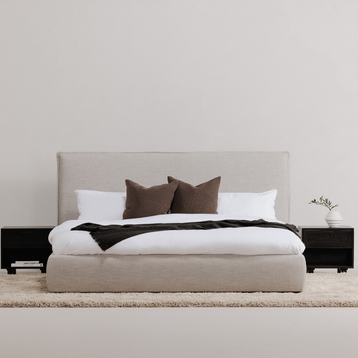 Luzon Bed - Light Grey