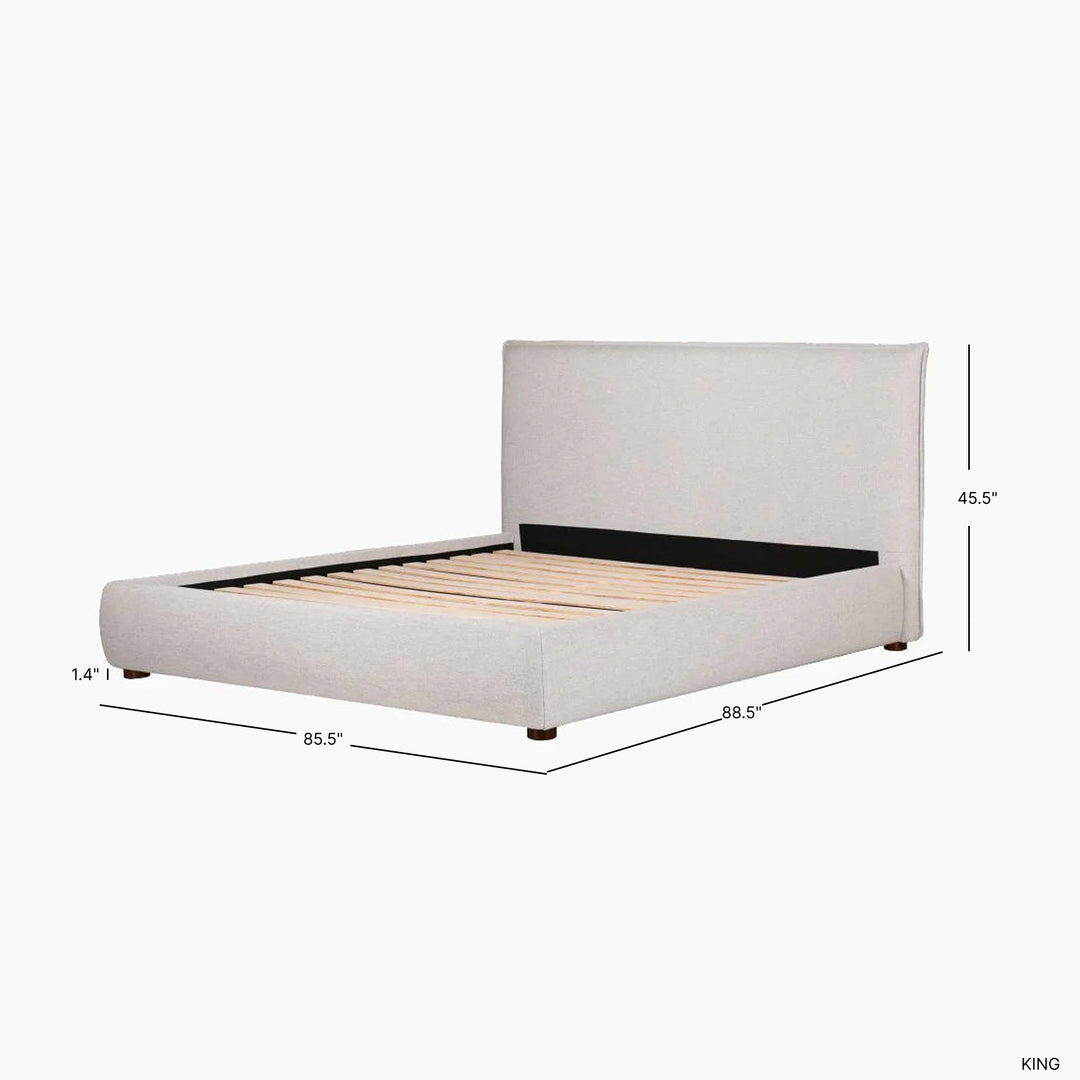 Luzon Bed - Light Grey
