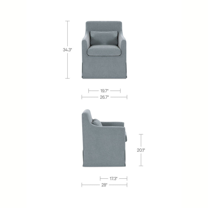 Mallory Slipcover Dining Chair