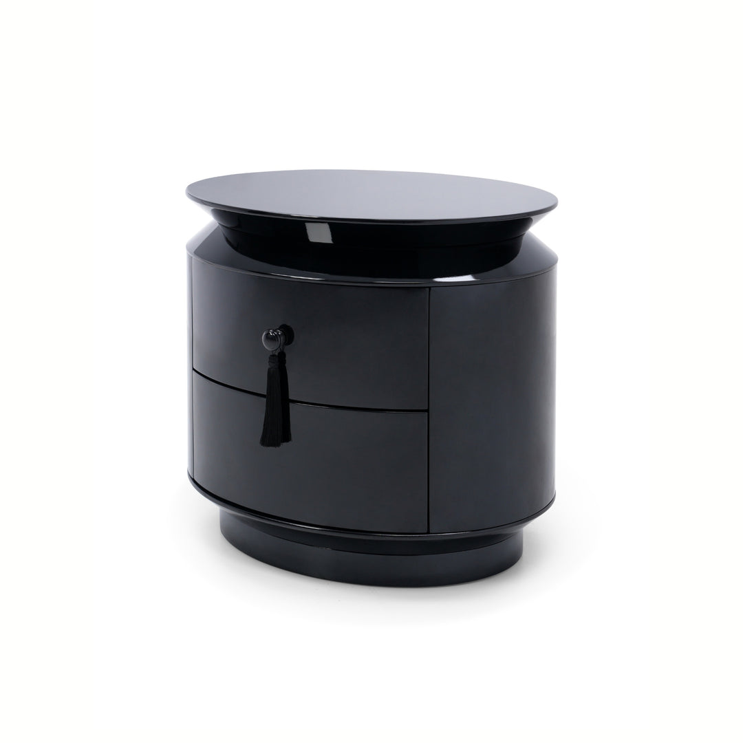 Margot End Table - Black High Gloss