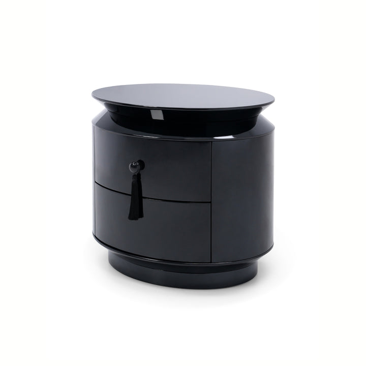 Margot End Table - Black High Gloss