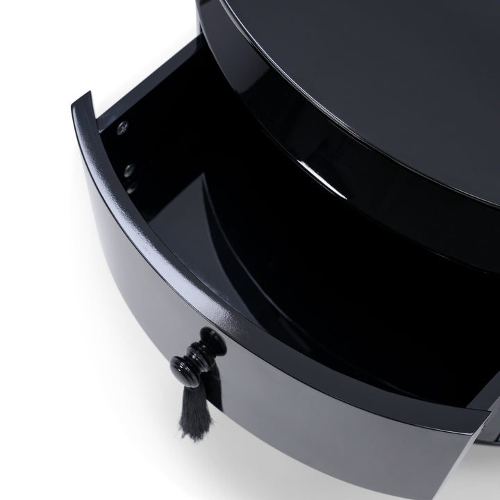 Margot End Table - Black High Gloss