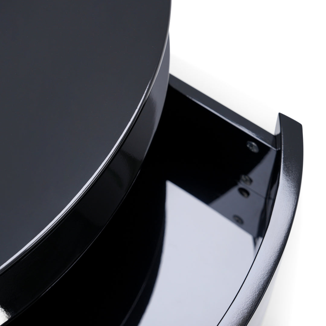 Margot End Table - Black High Gloss
