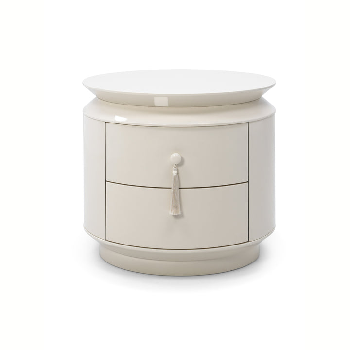 Margot End Table - Ecru White