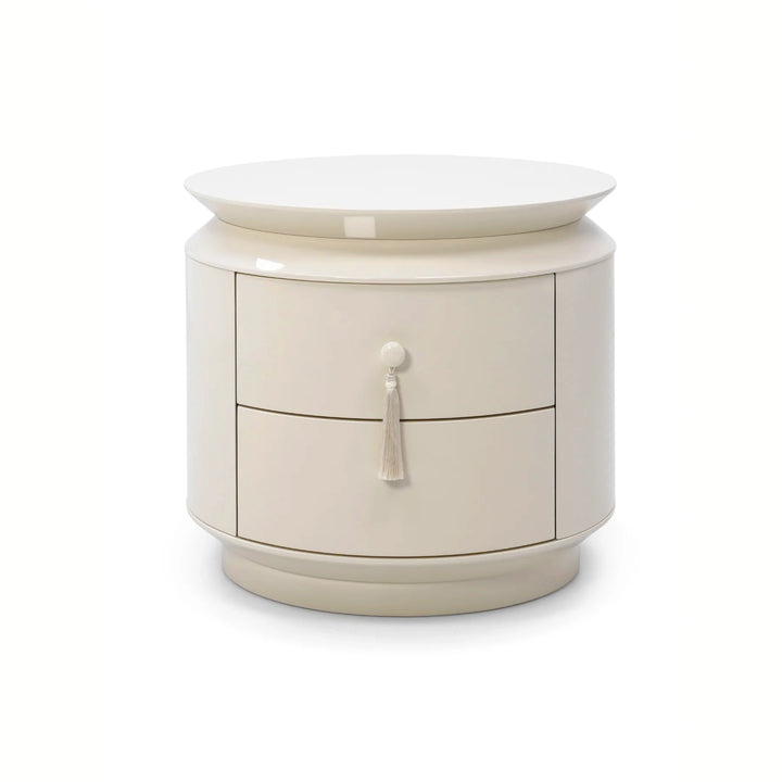 Margot End Table - Ecru White