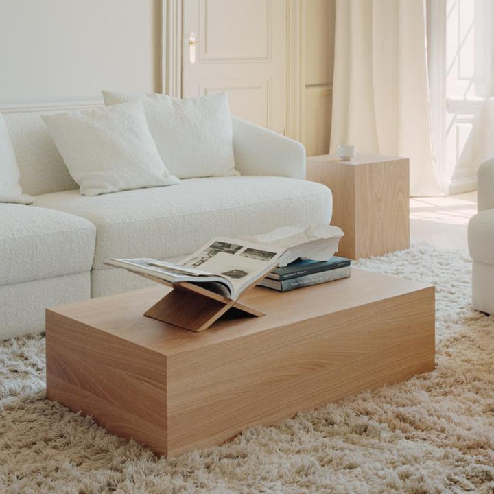 Mass Wide Coffee Table with Drawer