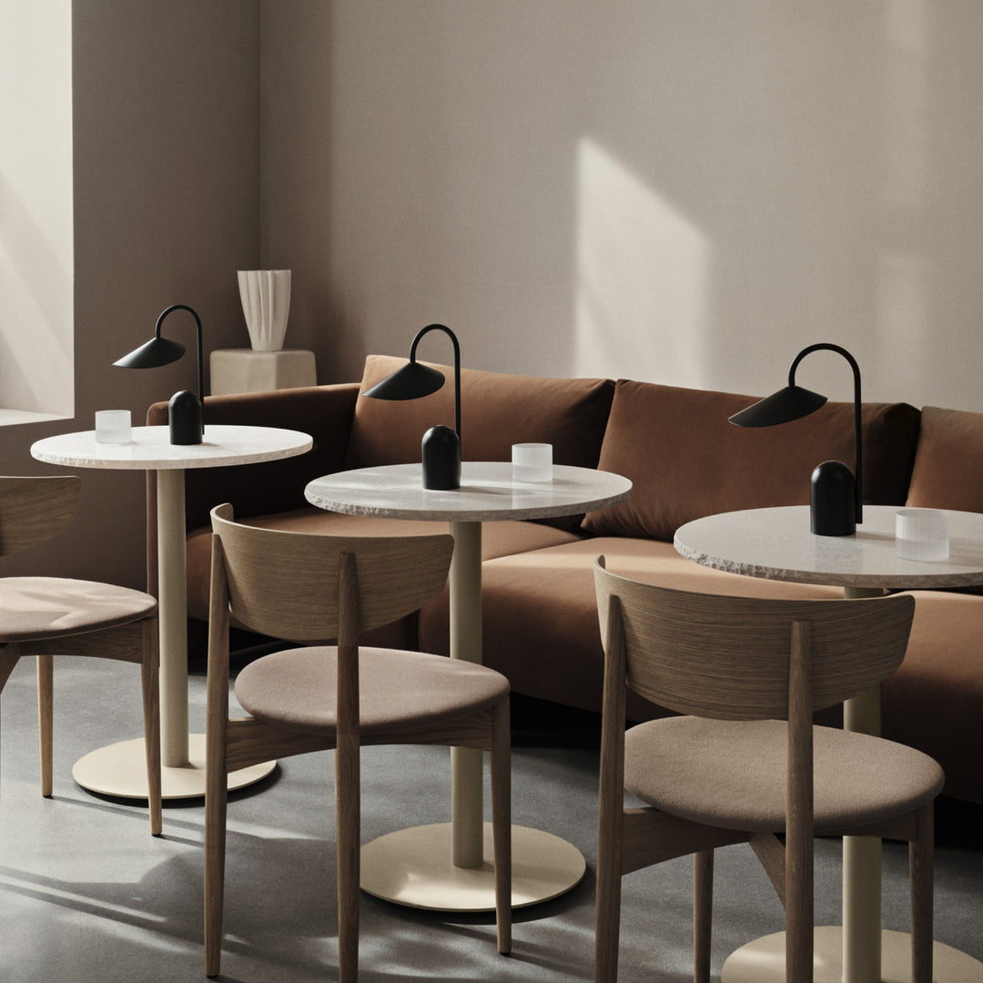 Mineral Café Table - Bianco Curia