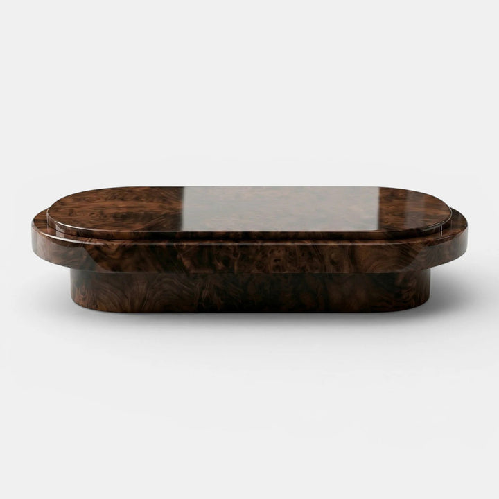 Mirage Dark Burl Wood Coffee Table
