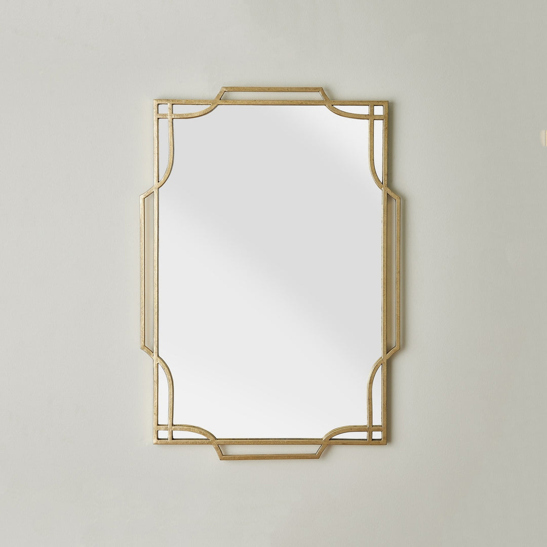 Modern Arabesque Wall Mirror - Gold Leaf