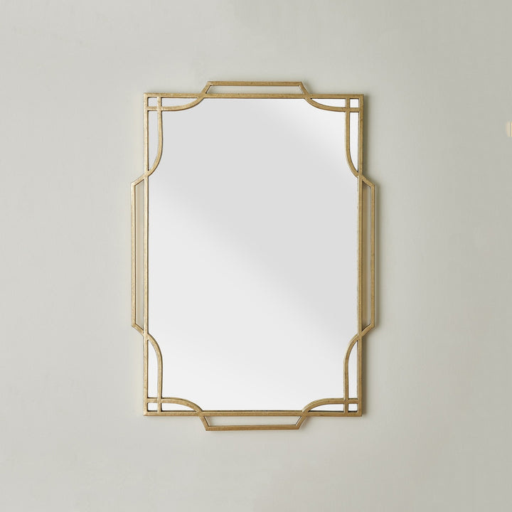 Modern Arabesque Wall Mirror - Gold Leaf