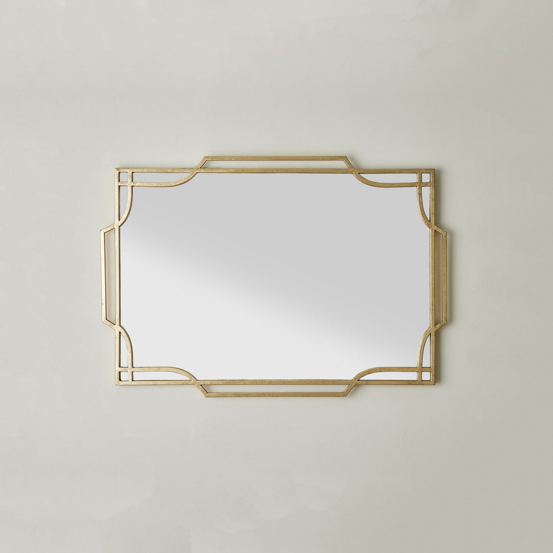 Modern Arabesque Wall Mirror - Gold Leaf