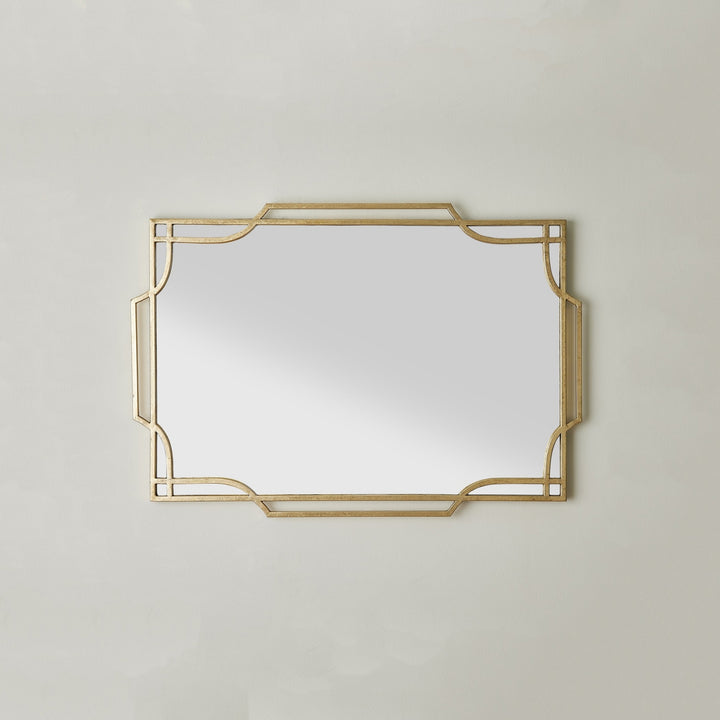 Modern Arabesque Wall Mirror - Gold Leaf