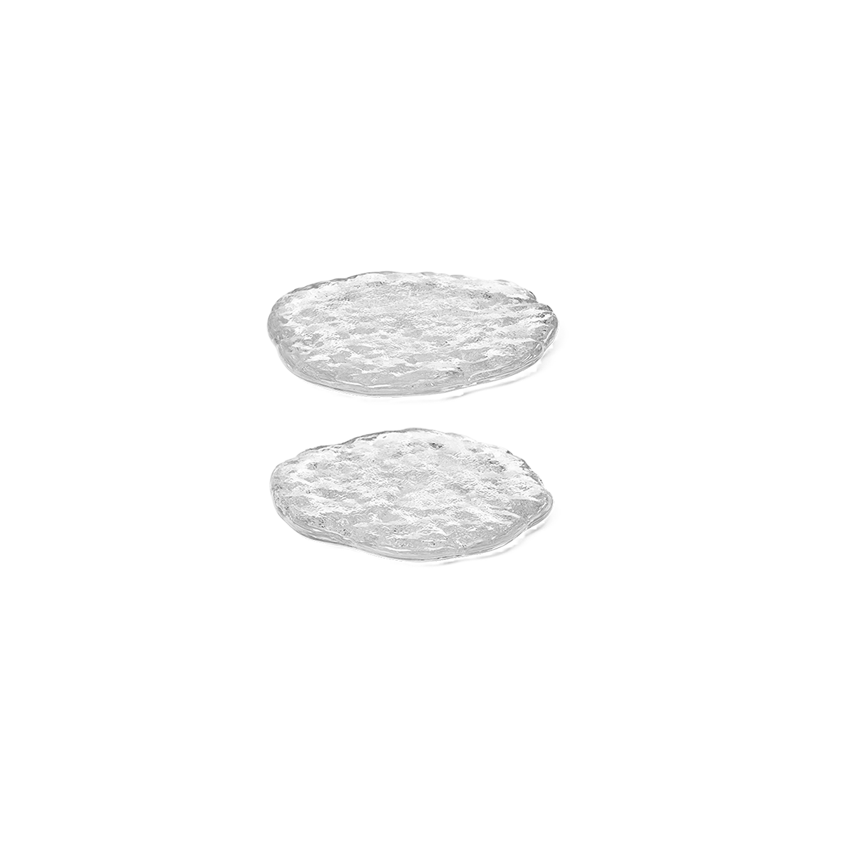 Momento Glass Stones - Small - Set of 2 - Clear