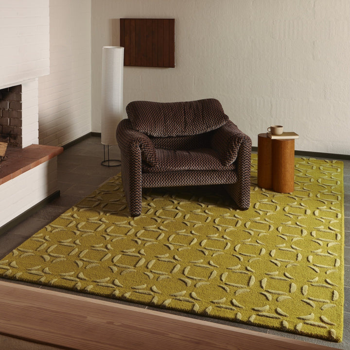 Moss Green Echo Rug
