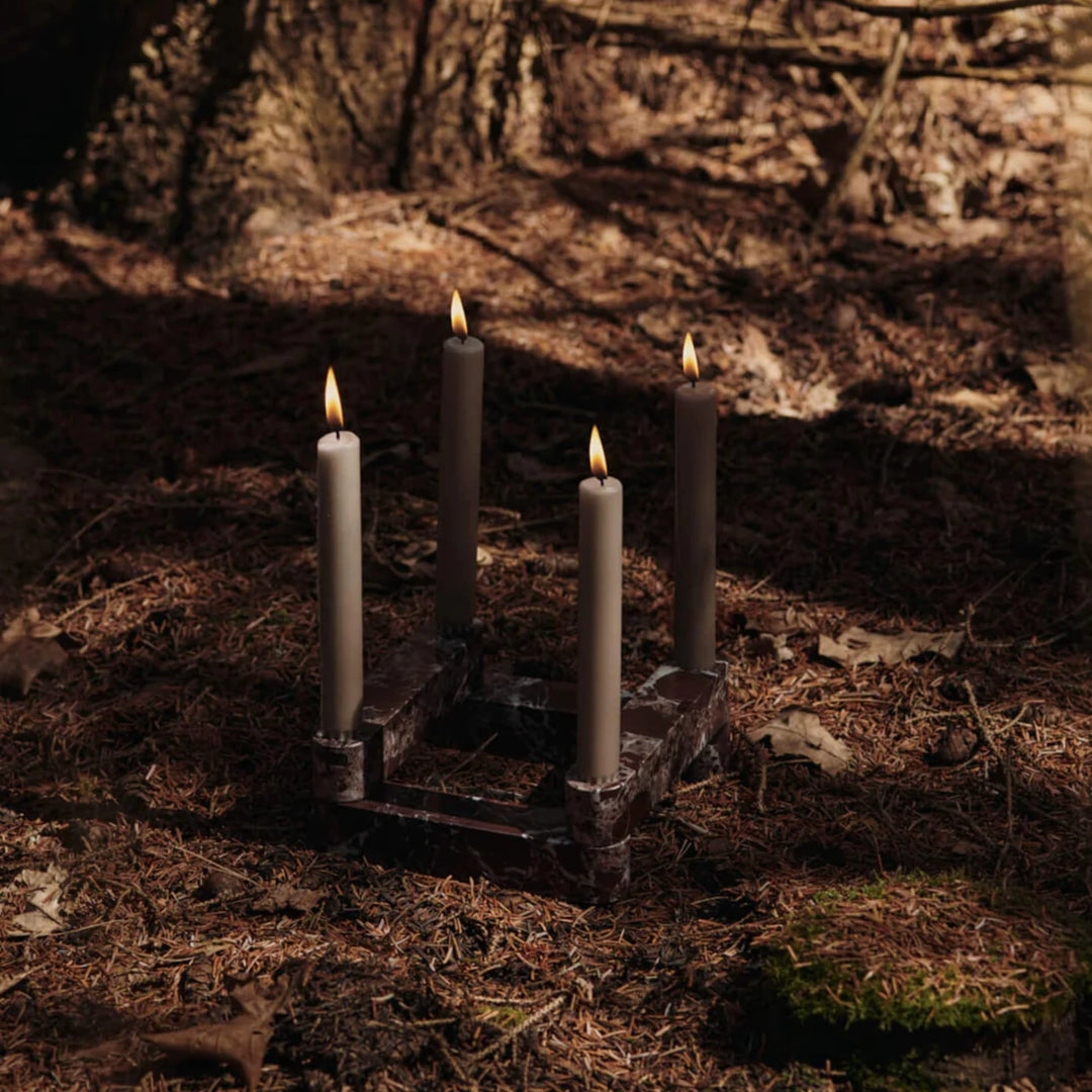 Newel Modular Candle Holder - Set of 4 - Rosso Levanto