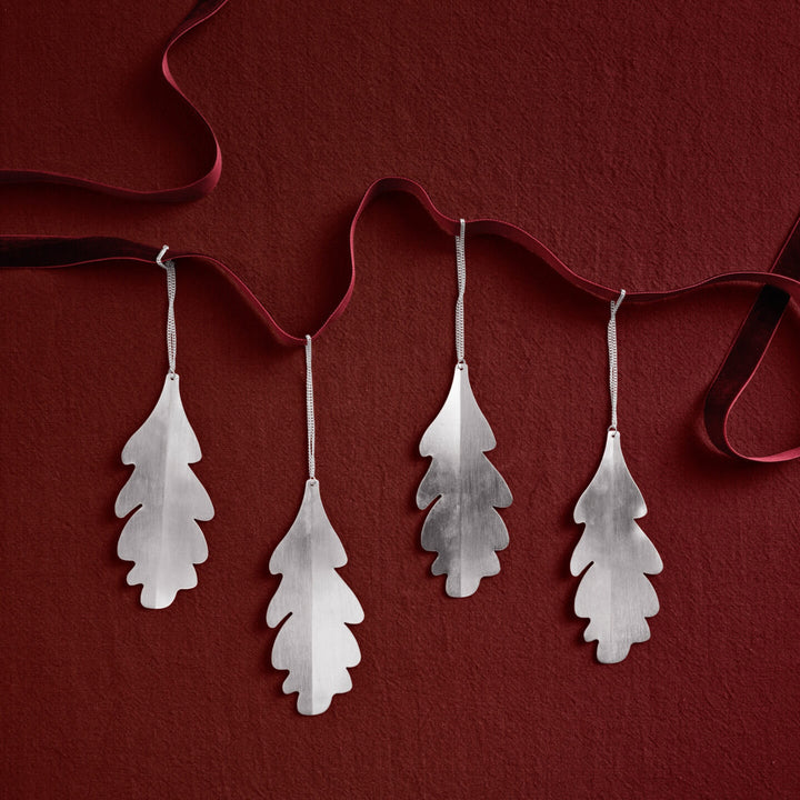 Oak Leaf Ornaments - Set of 4