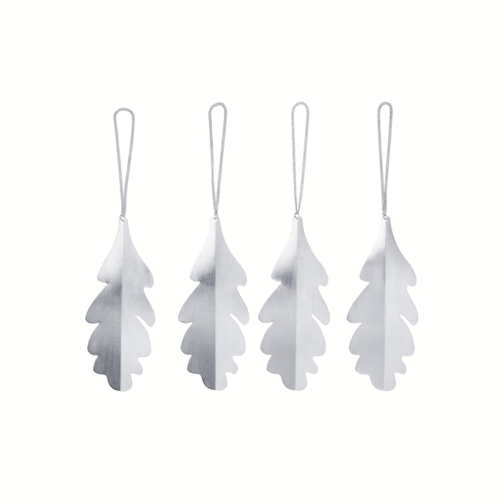 Oak Leaf Ornaments - Set of 4