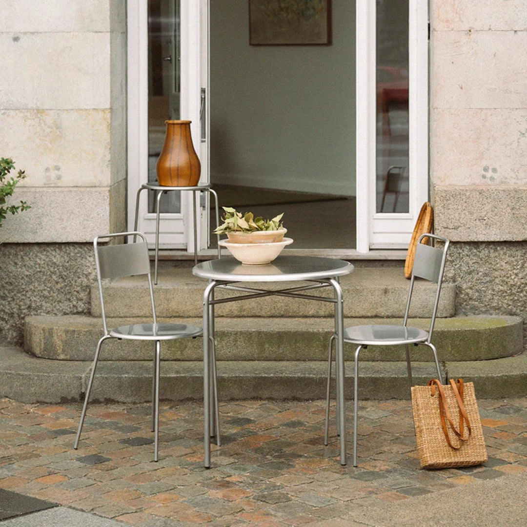 Petit Rond Table - Stainless Steel