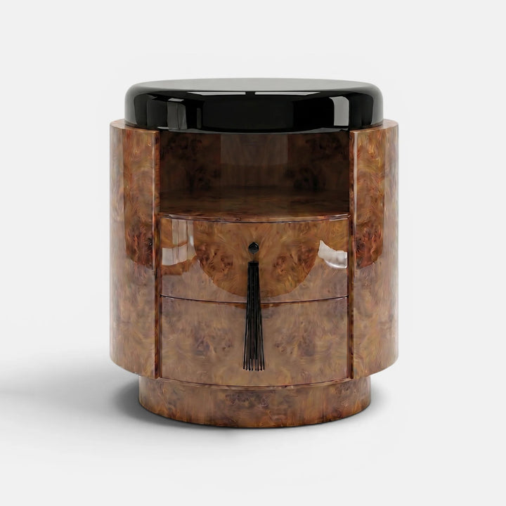 Pompon Burl Wood Honey And Black