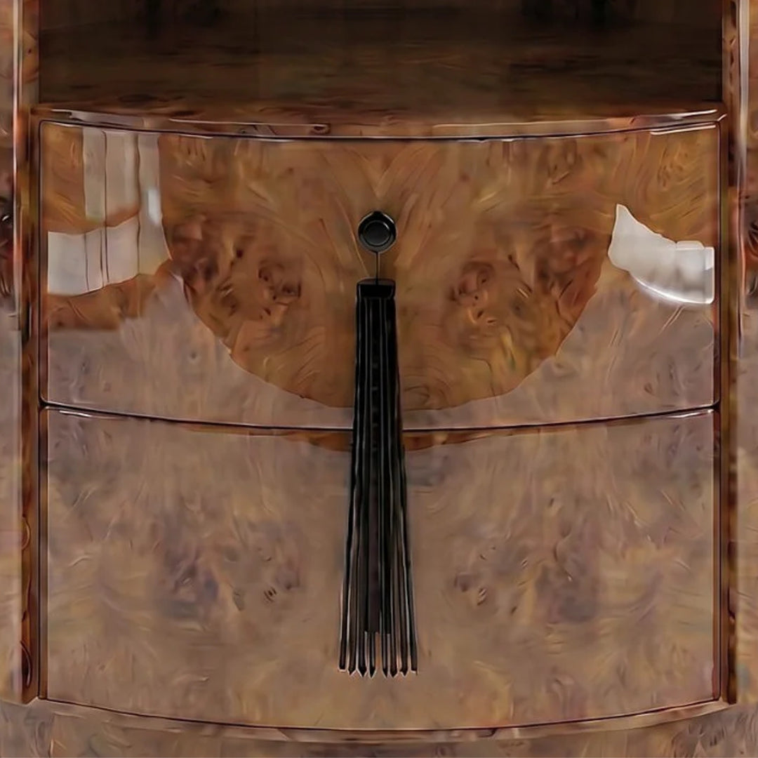 Pompon Burl Wood Honey And Black