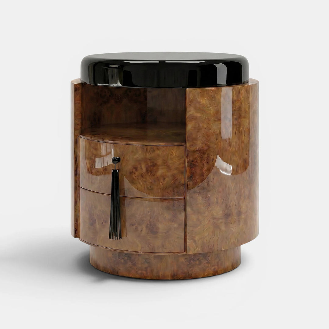 Pompon Burl Wood Honey And Black
