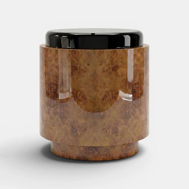 Pompon Burl Wood Honey And Black