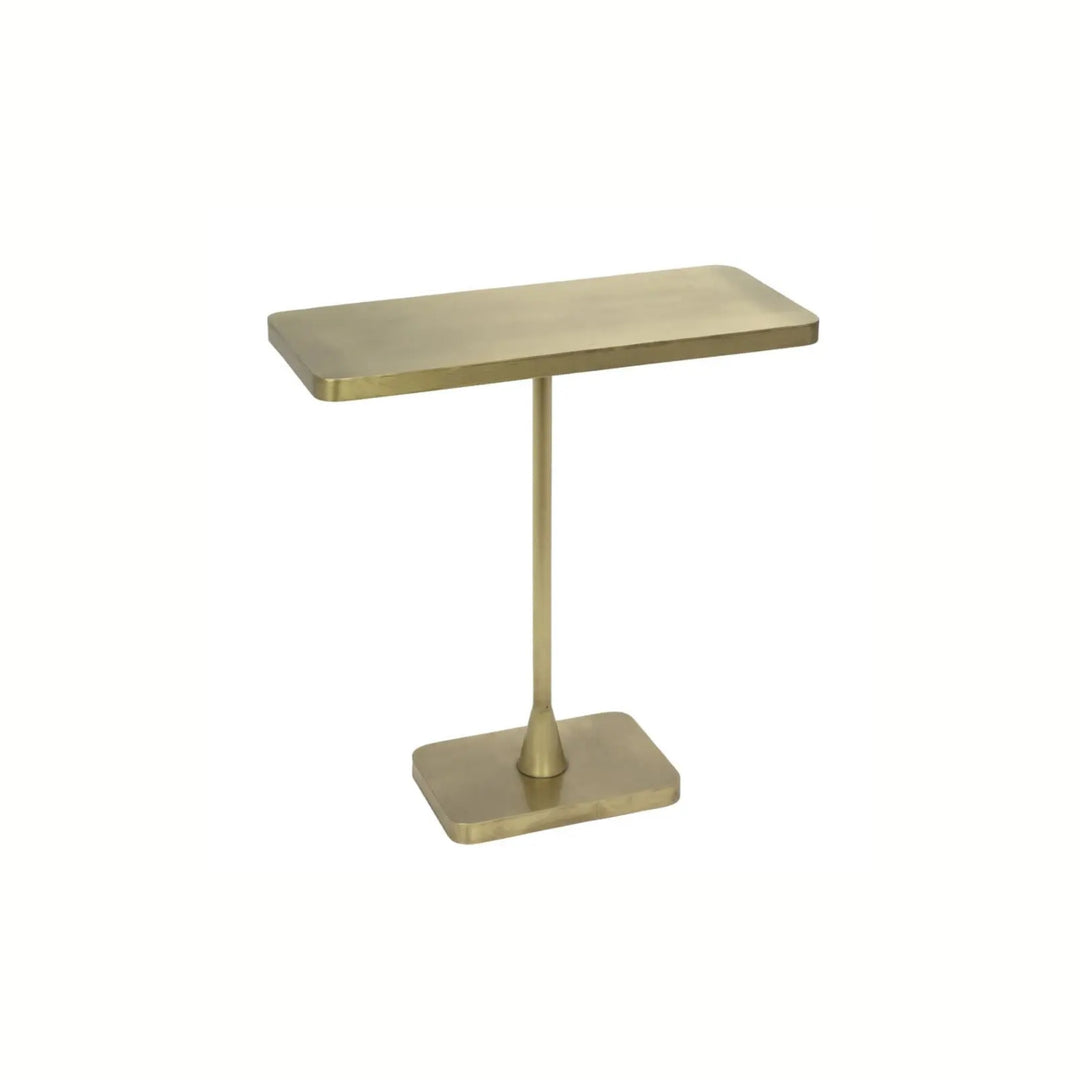 Rhoda Side Table, Metal with Brass Finish - Floor Model - Grade C