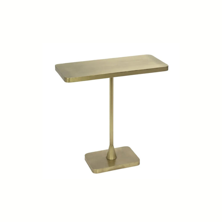 Rhoda Side Table, Metal with Brass Finish - Floor Model - Grade C