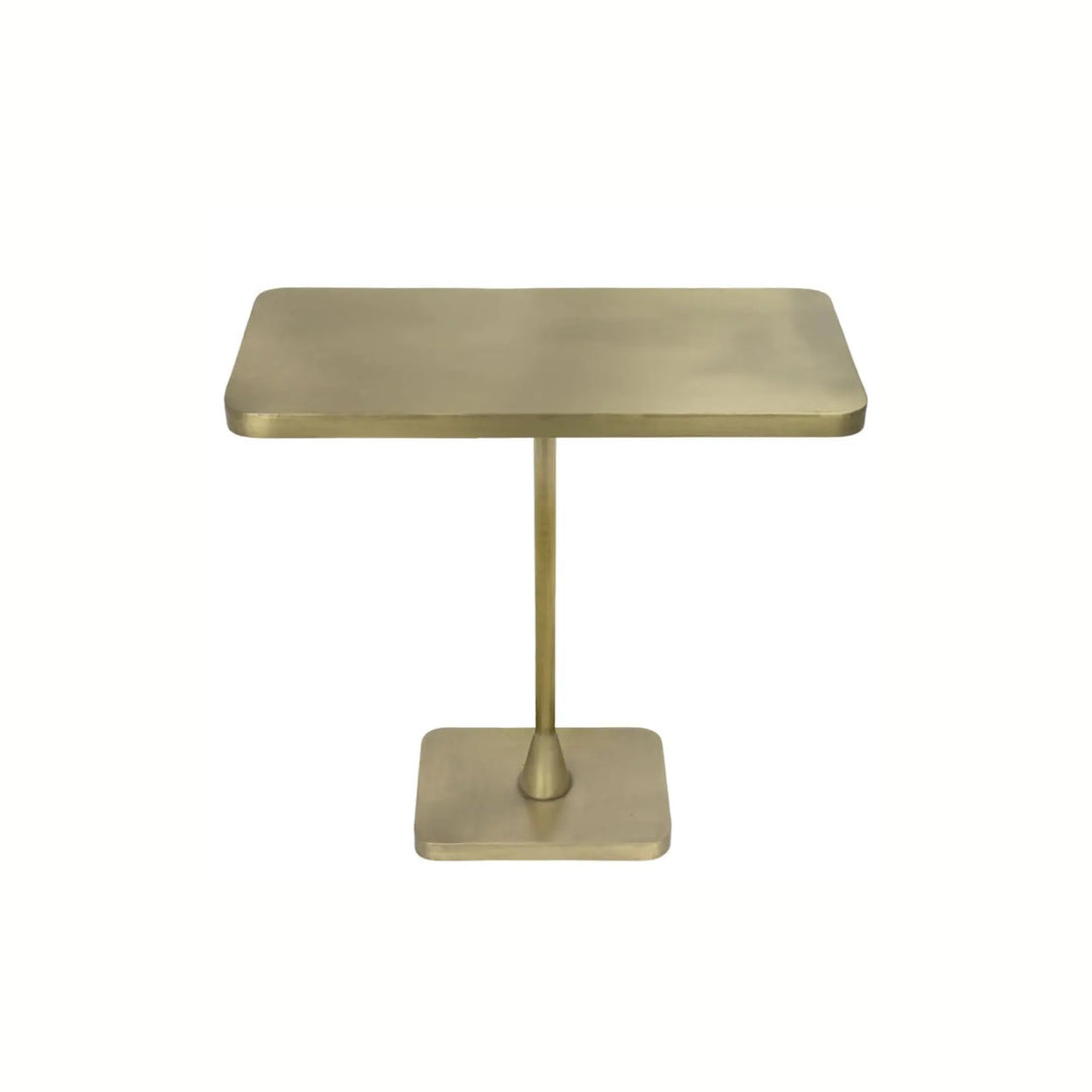 Rhoda Side Table, Metal with Brass Finish - Floor Model - Grade C