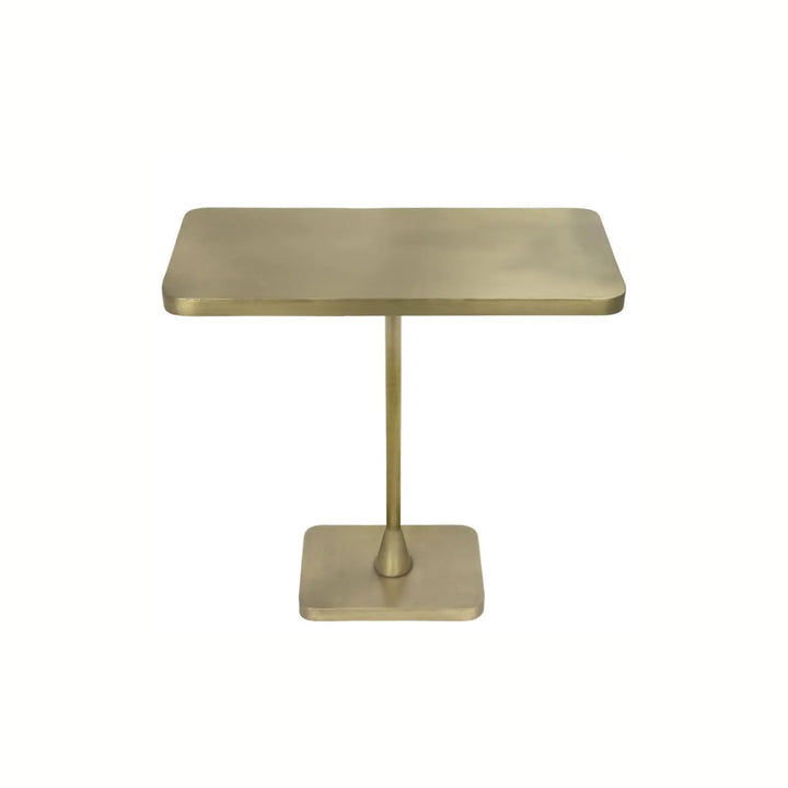 Rhoda Side Table, Metal with Brass Finish - Floor Model - Grade C