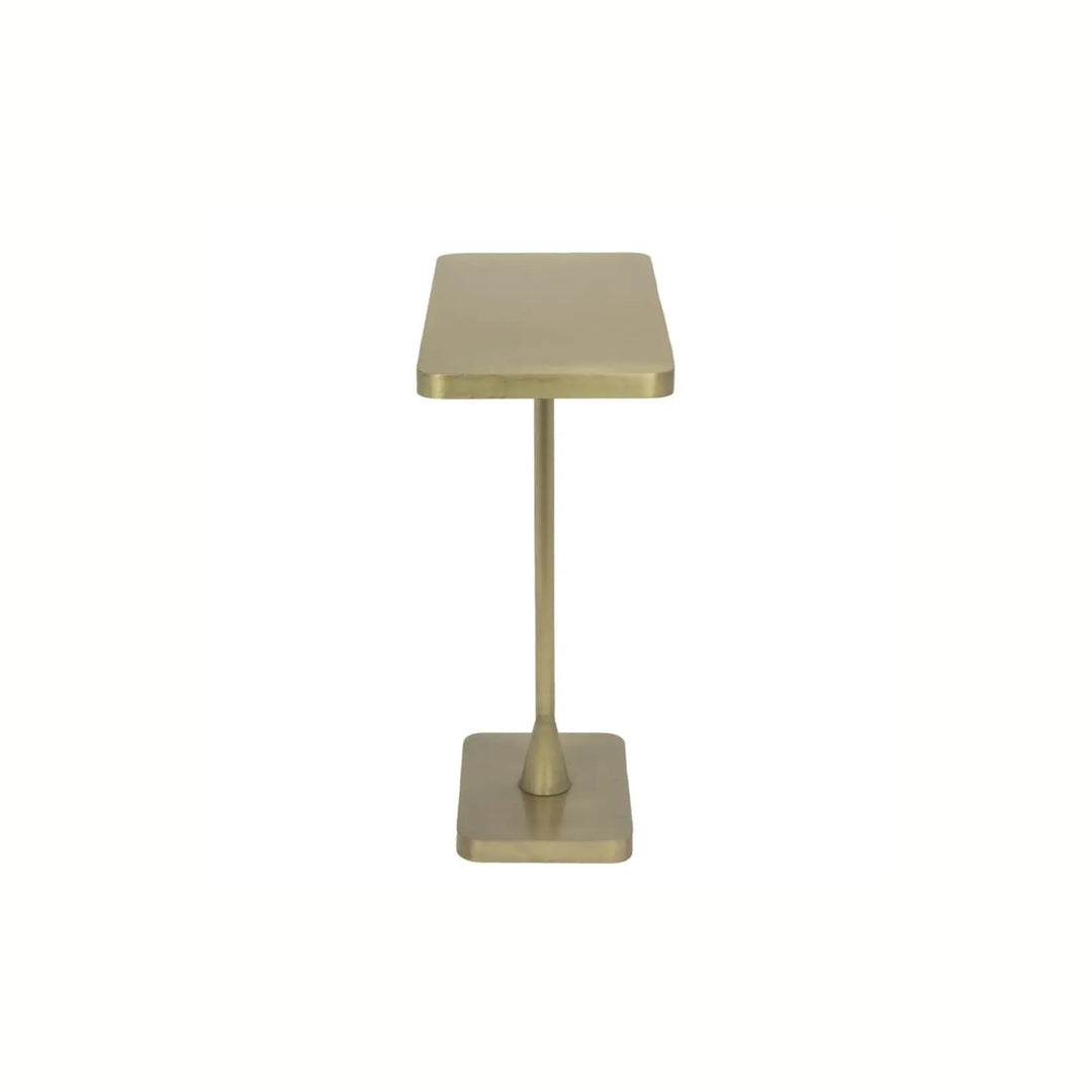 Rhoda Side Table, Metal with Brass Finish - Floor Model - Grade C