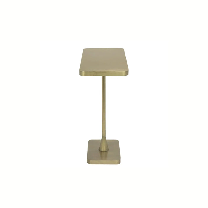 Rhoda Side Table, Metal with Brass Finish - Floor Model - Grade C